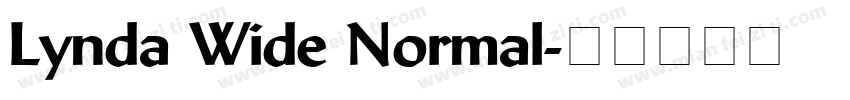Lynda Wide Normal字体转换